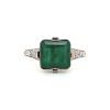 "Wholesaler Closing Down Must Be Sold" 14K Rose Gold, Emerald and Diamond, Vintage Style Ring - 2