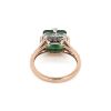 "Wholesaler Closing Down Must Be Sold" 14K Rose Gold, Emerald and Diamond, Vintage Style Ring - 3