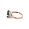 "Wholesaler Closing Down Must Be Sold" 14K Rose Gold, Emerald and Diamond, Vintage Style Ring - 4