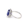 "Wholesaler Closing Down Must Be Sold" 14K White Gold, Tanzanite and Diamond, Vintage Style Halo Ring - 3