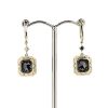 "Wholesaler Closing Down Must Be Sold" 14K Yellow Gold, Black Diamond, Halo Drop Earrings - 4