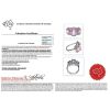 "Wholesaler Closing Down Must Be Sold" 14K White Gold, Pink Sapphire and Diamond, Halo Trilogy Ring - 5