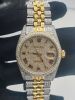 36MM TWO TONE CUSTOM DIAMOND DIAL CASE AND BRACELET #MK1263 - 3