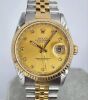 Rolex Datejust 36mm Ref:16233 X Serial Gold Diamond Dial 1991 Box and Papers - 2