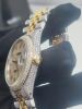 36MM TWO TONE CUSTOM DIAMOND DIAL CASE AND BRACELET #MK1263 - 5