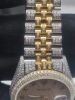 36MM TWO TONE CUSTOM DIAMOND DIAL CASE AND BRACELET #MK1263 - 6