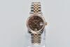 Rolex Ladies Datejust 31mm Everose Gold Two Tone Chocolate Dial 2021 Box and Papers - 3