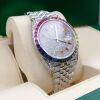 ROLEX FULLY ICED OUT RAINBOW DATEJUST41 JUBILEE #MK1266 - 7