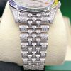 ROLEX FULLY ICED OUT RAINBOW DATEJUST41 JUBILEE #MK1266 - 9