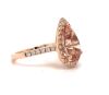 "Fiery Love" Morganate and Diamond ring set in 18ct rose gold - 3