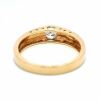 18K Yellow Gold Diamond ring - 5