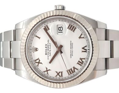 Rolex Datejust 41 White Roman 41mm - 2019