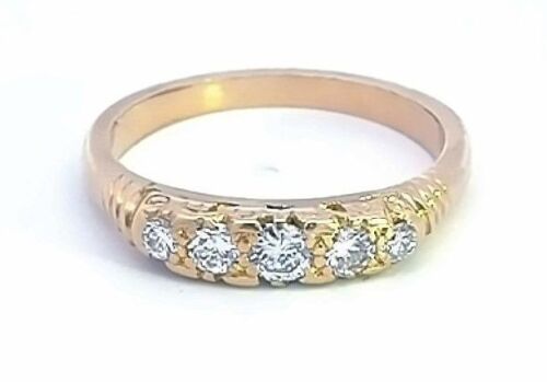 "Retailer Liquidation Brand New" 18k Yellow Gold round brilliant Diamond Ring