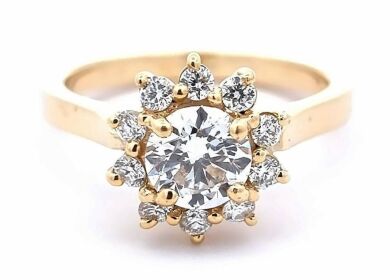 GIA Certified Diamond Ring 18K gold