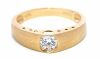 18K Yellow Gold Diamond ring