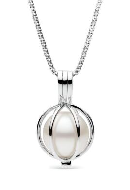 Pearl Cage Pendant 18ct White Gold - Scarllet