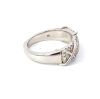"Wholesaler Closing Down Must Be Sold" 18K White Gold and Diamond crossover ring - 3