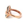 "Wholesaler Closing Down Must Be Sold" Invisible set set Topaz and Diamond ring in 14K Rose Gold - 2