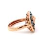 "Wholesaler Closing Down Must Be Sold" Invisible set set Topaz and Diamond ring in 14K Rose Gold - 3