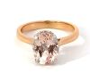 "Wholesaler Closing Down Must Be Sold" 18K Rose Gold Morganite and Diamond Ring