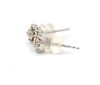 "Wholesaler Closing Down Must Be Sold" 18K White gold Diamond Halo Studs Earrings - 2