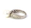 "Wholesaler Closing Down Must Be Sold" White South Sea Pearl and Diamond Ring in 18K white gold - 2