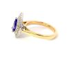 "Wholesaler Closing Down Must Be Sold" 18K Gold Blue Tanzanite and Diamond Ring - 2