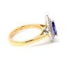 "Wholesaler Closing Down Must Be Sold" 18K Gold Blue Tanzanite and Diamond Ring - 3