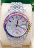 ROLEX FULLY ICED OUT RAINBOW DATEJUST41 JUBILEE #MK1266 - 3