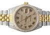 36MM TWO TONE CUSTOM DIAMOND DIAL CASE AND BRACELET #MK1263