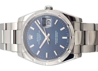 Rolex Oyster Perpetual Date Blue Dial 34mm - 2015