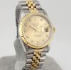 Rolex 18K Yellow Gold Two Tone Diamond Dial Datejust 36mm - 1989 L Serial - 3