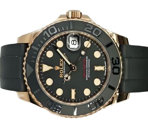 Rolex Yacht-Master 37mm 18K Rose Gold Oysterflex