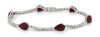 14K White Gold, Ruby and Diamond, Bracelet