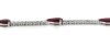 14K White Gold, Ruby and Diamond, Bracelet - 3