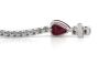 14K White Gold, Ruby and Diamond, Bracelet - 6