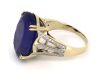 14K Yellow/White Gold, 16.91ct Tanzanite and Diamond, Split Band Cocktail Ring - 2