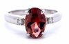 "Retailer Liquidation Brand New" 18ct White Gold, Sunstone and Diamond Ring