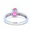 "Retailer Liquidation" Spinel and Diamond 18K White gold Ring - 4