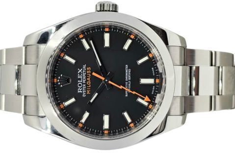 Rolex Milgauss 116400 Black Index Dial B&P RSC