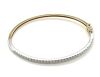 "Wholesaler Closing Down Must Be Sold" round brilliant 9ct Gold & diamond bangle - 4