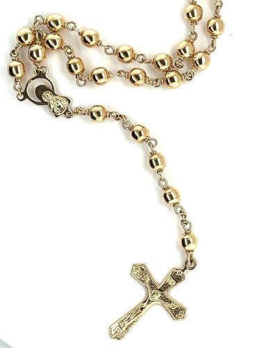 9ct Gold chain - Rosary Beads