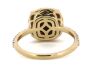 14K Yellow Gold, Black Diamond, Halo Ring - 3