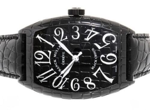 Franck Muller 8880 SC BLK CRO Black Croco Cintrée Curvex 39mm 2020 Box & Papers