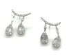 18ct White Gold & Diamond Earrings totalling 0.87ct