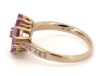 14K Rose Gold, Fancy Coloured Sapphire and Diamond, Flower Ring - 2