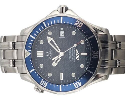 Omega 2537.80 Seamaster Professional James Bond 40th Anniversary 42mm 2002 Box & Papers