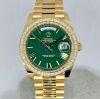 Rolex Day-Date 40 Arabic Date Calendar Green Lacquer 228348RBR (2022) - 2