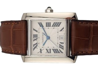 Cartier 2366 Tank Francaise 18k White Gold 28mm 2000s