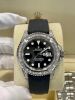 Rolex Yachtmaster 40mm Baguette Custom Diamond Bezel #MK1272 - 5